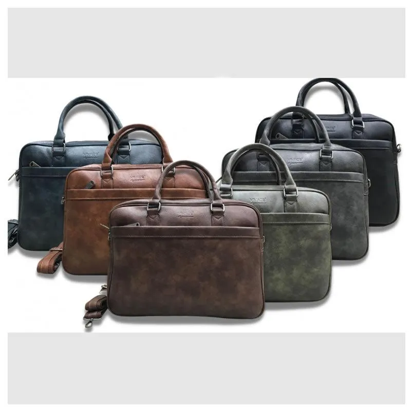 14- Inch Classic Pu Leather Laptop Bag Sl-846