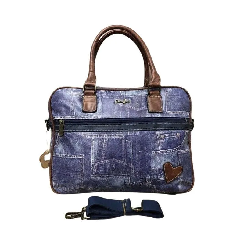 15" Denim Design Unisex Laptop Bag Cr90858-D11