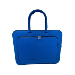 17-Inches Felt Laptop Bag Blue