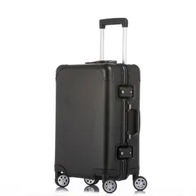 20''24''Full Aluminum Luggage Travel Trolley Suitcase Metal Hardside Rolling Luggage Suitcase Carry