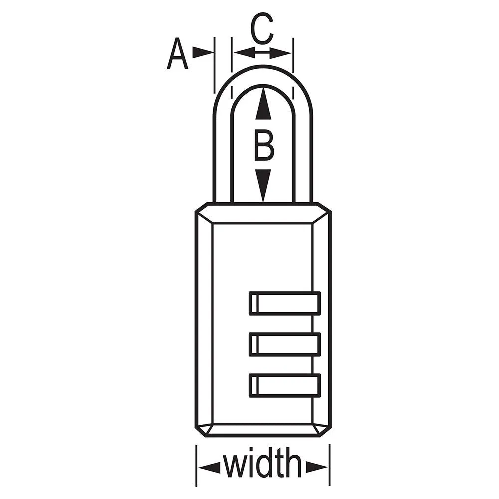 646D COMBINATION PADLOCK