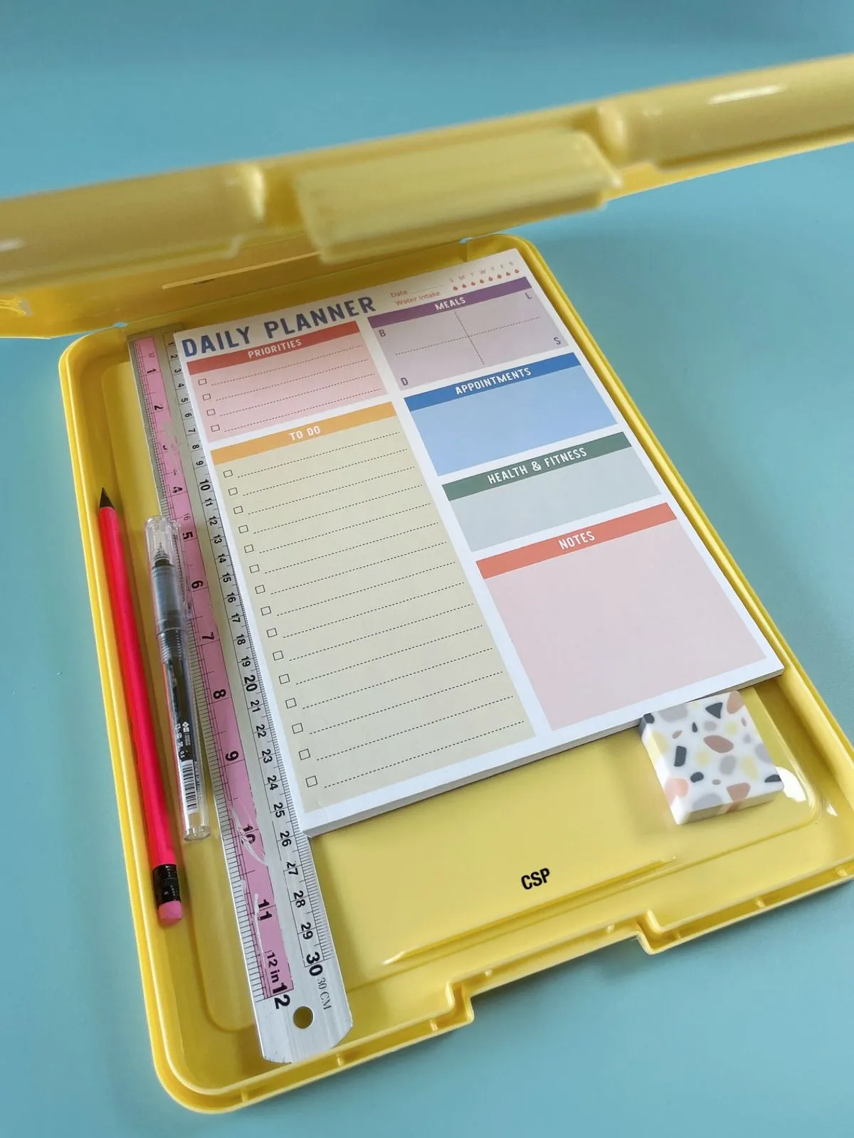 A4 Clip Pad/Clipboard with Storage Case for Paper and Document Storage