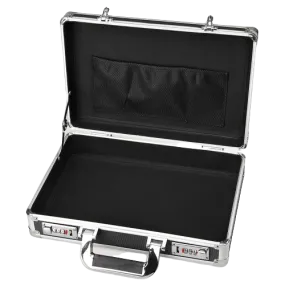 Aluminum High density Hard Case-Briefcase Toolbox Storage Box Cases Black Carrying Cases