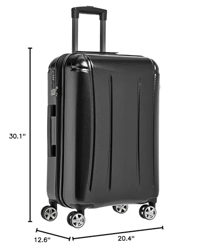 Amazon Basics Oxford Expandable Spinner Luggage Suitcase with TSA Lock - 28 Inch, Black