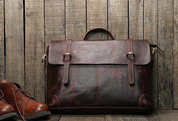 Black Leather Briefcase Workbag for Men Leather Briefcases Men Mens Leather Briefcases Shouler Laotop Bag