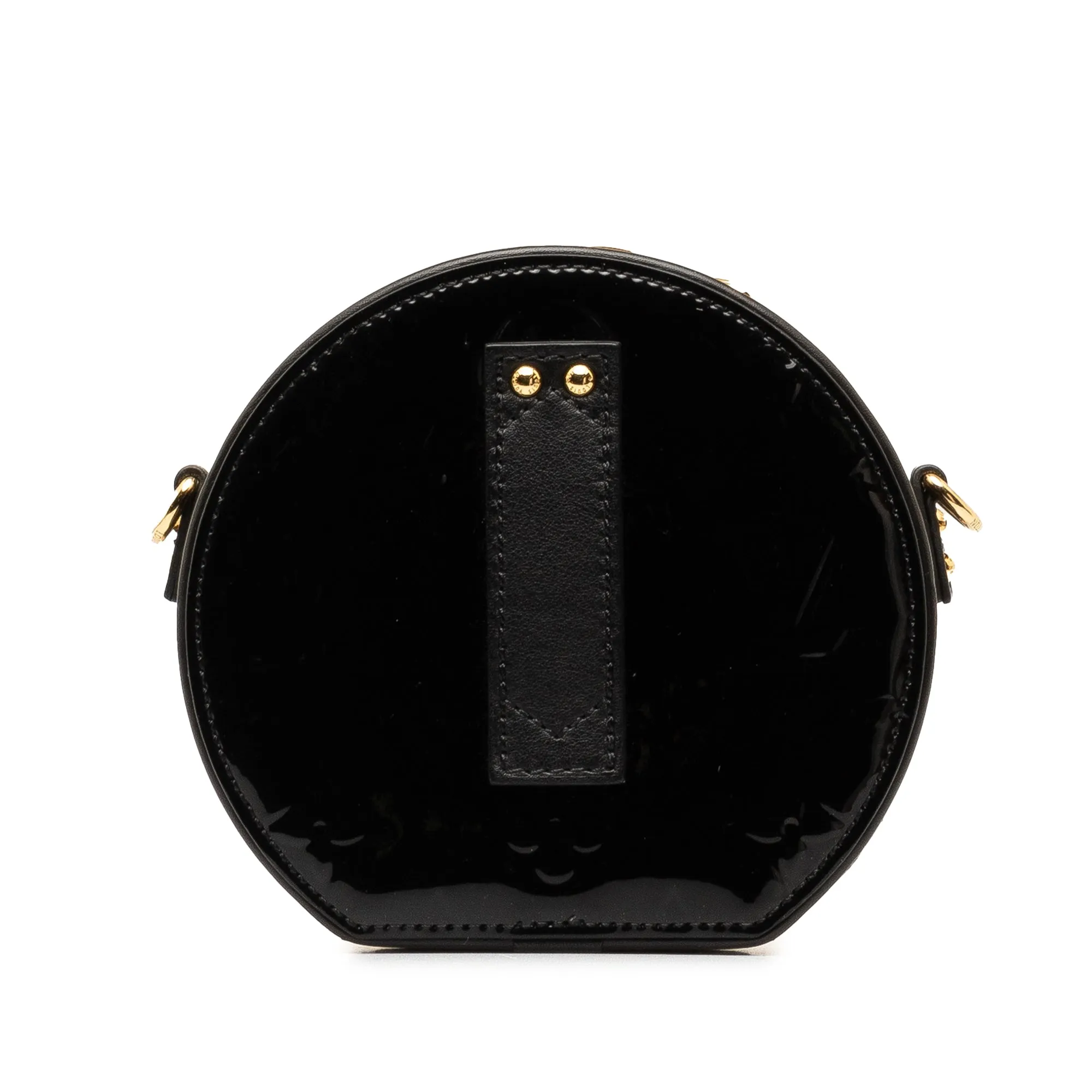 Black Louis Vuitton Vernis Mini Boite Chapeau Souple Crossbody Bag