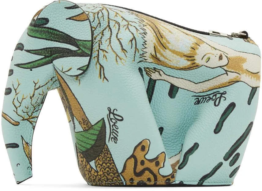 Blue Paula's Ibiza Edition Mini Elephant Mermaid Bag