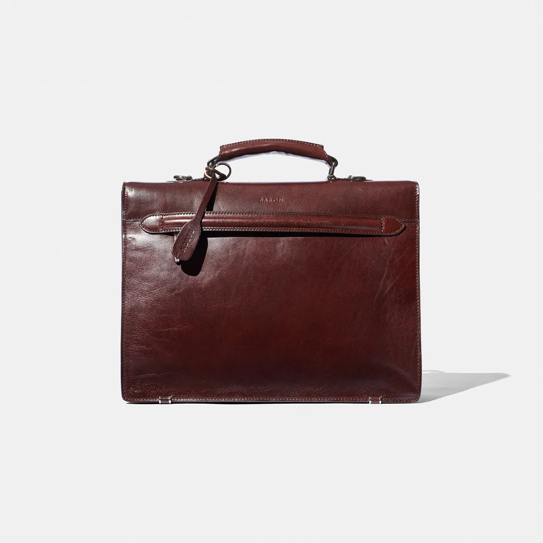 Briefcase - Brown Leather by Baron