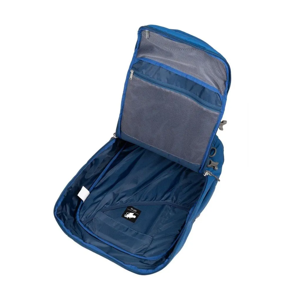 CabinZero ADV 42L Carry On Backpack - Atlantic Blue