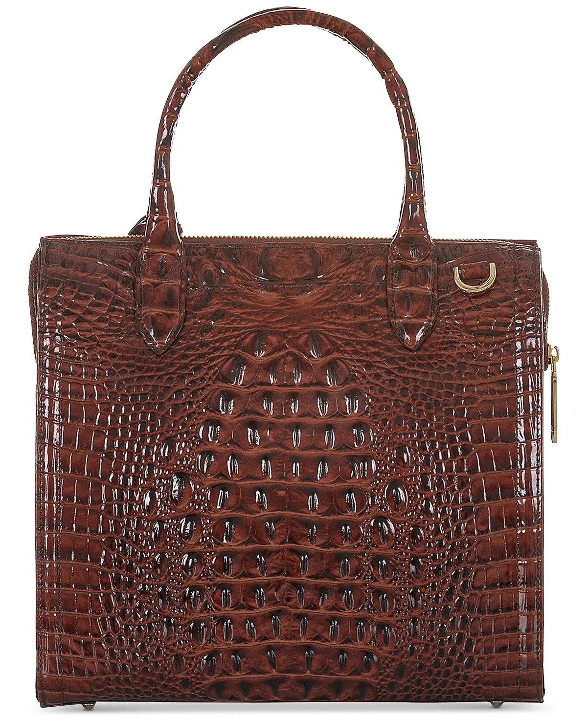 Caroline Melbourne Brahmin Embossed Leather Satchel