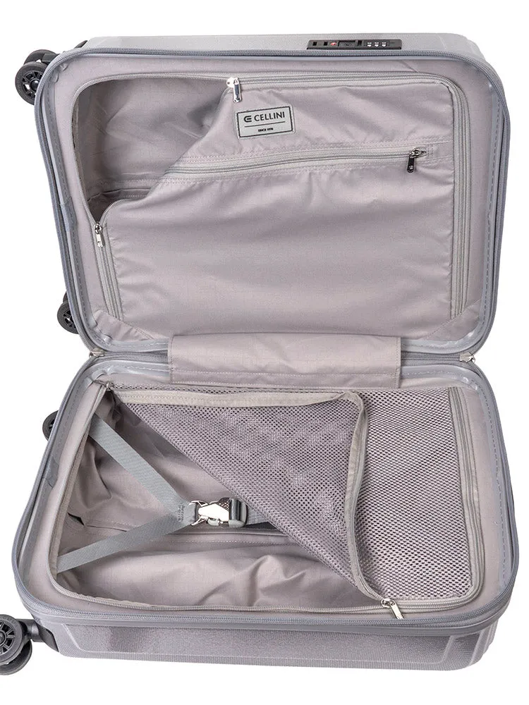 Cellini Compolite 55cm Carry-On Spinner | Silver