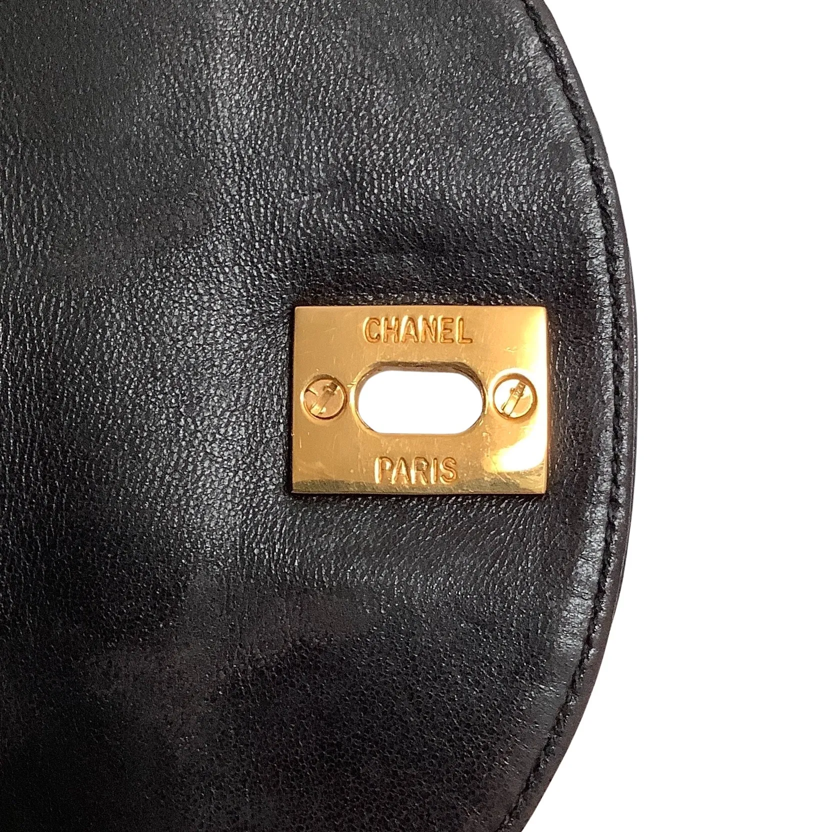 Chanel Vintage Black Patent Leather Mini Crossbody Bag