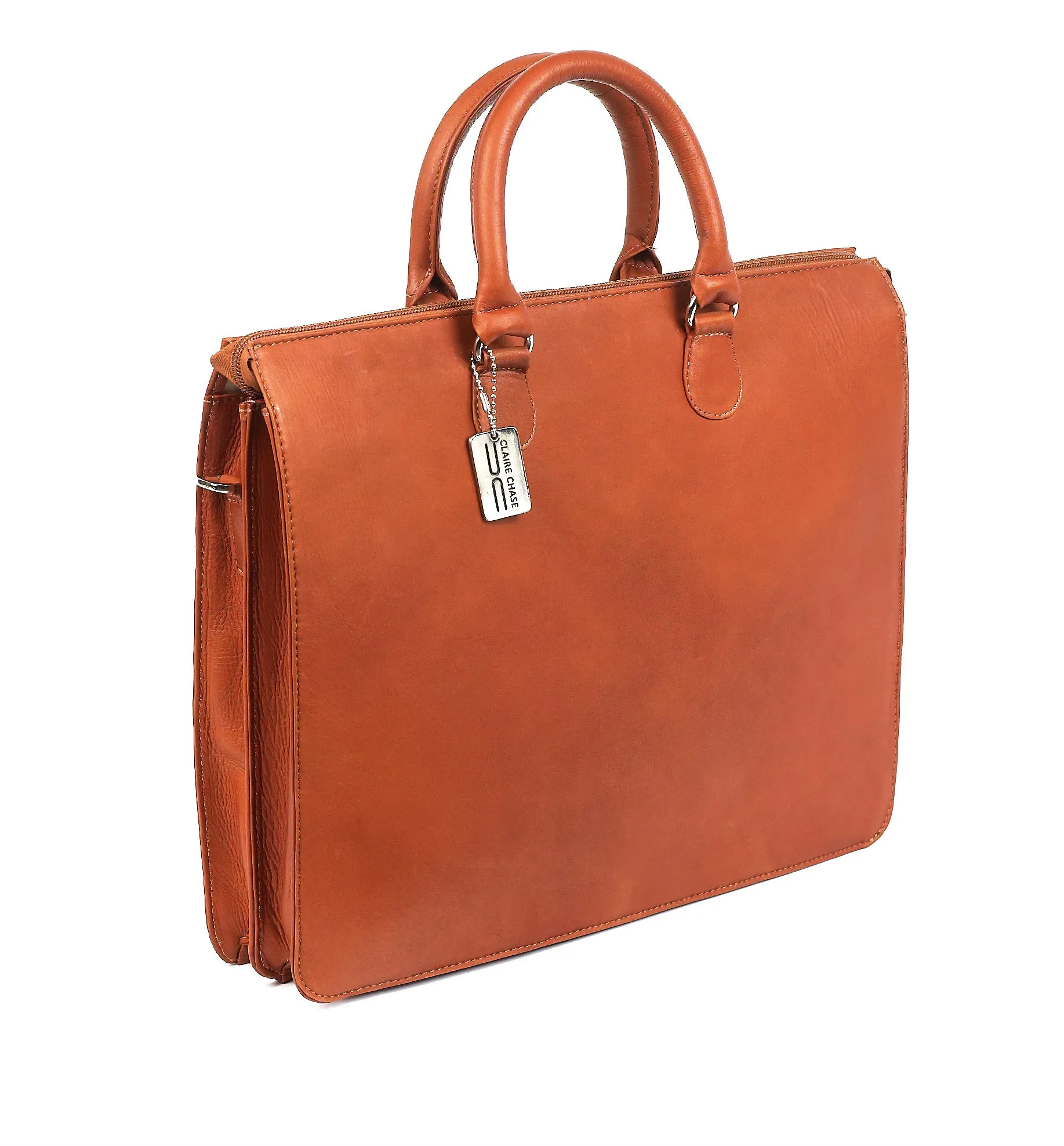 Claire Chase Sarita Small Leather Briefcase