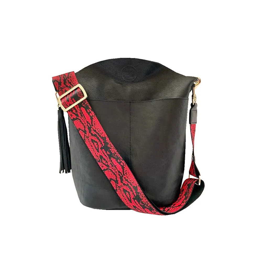 Convertible Strap/Bag Accessories Red Snake Thick Straps