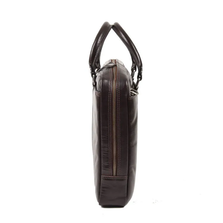 Cotehele Prestige Brown Leather Briefcase