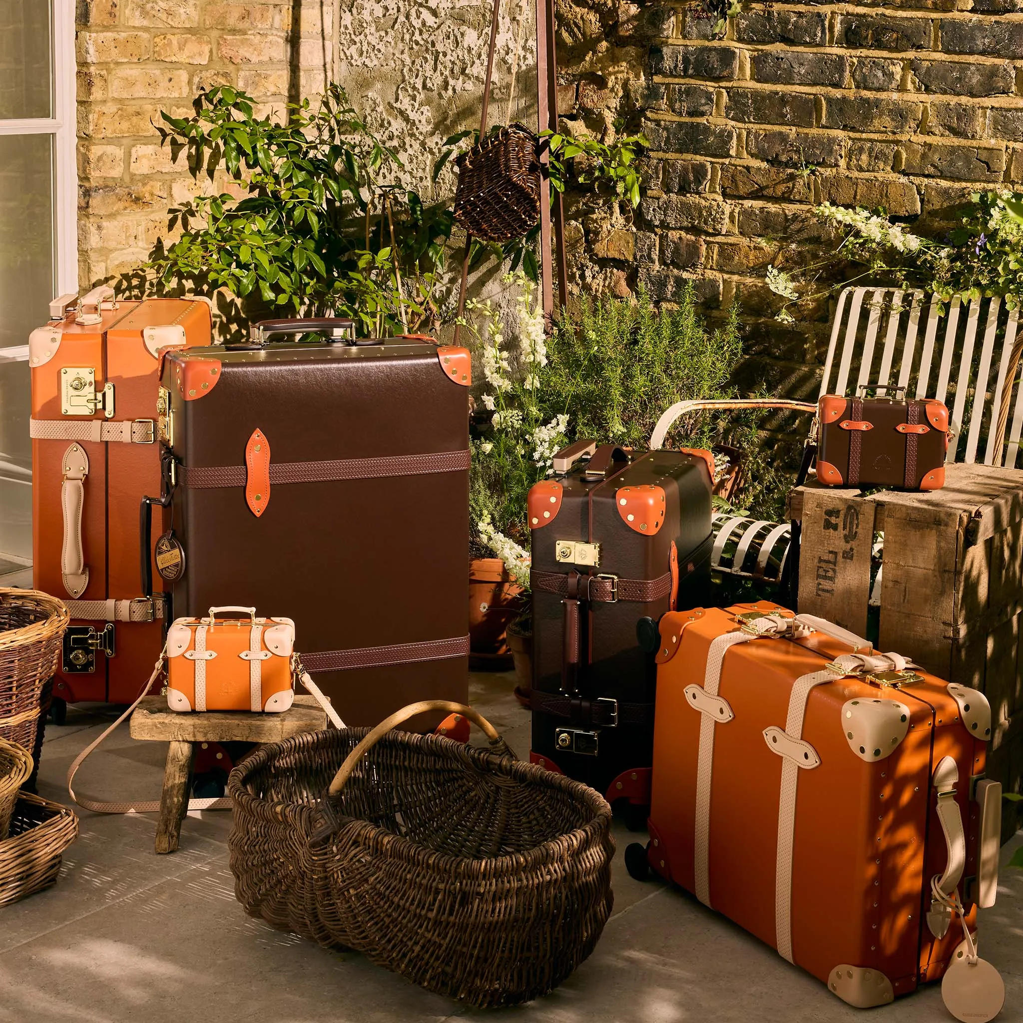 Cotswolds · Carry-On - 4 Wheels | Orange/Natural/Brass