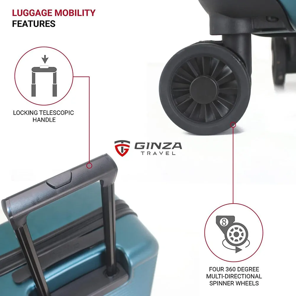 Ginza Travel Hardside Trolley Spinner Luggage 20" Carry-on