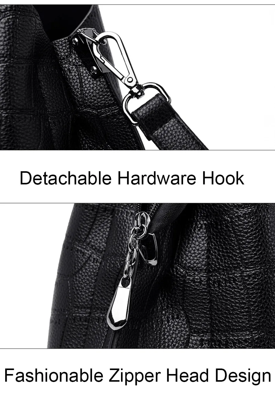 Hand-Knitted Genuine Leather Crossbody/ Shoulder Bags