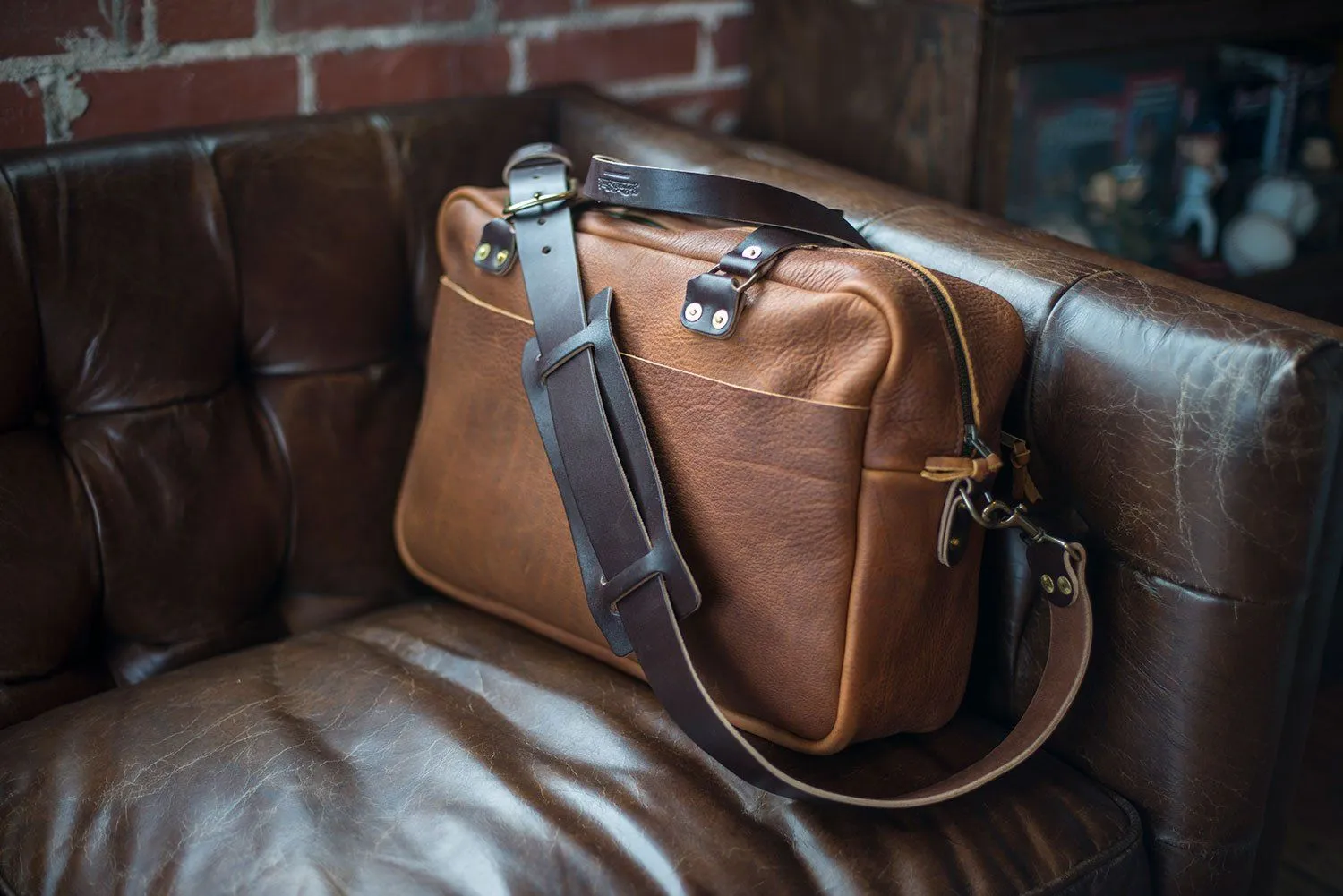 HARRIS LEATHER BRIEFCASE