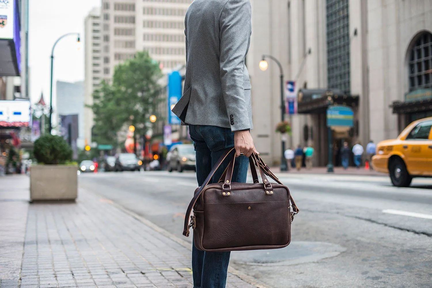 HARRIS LEATHER BRIEFCASE