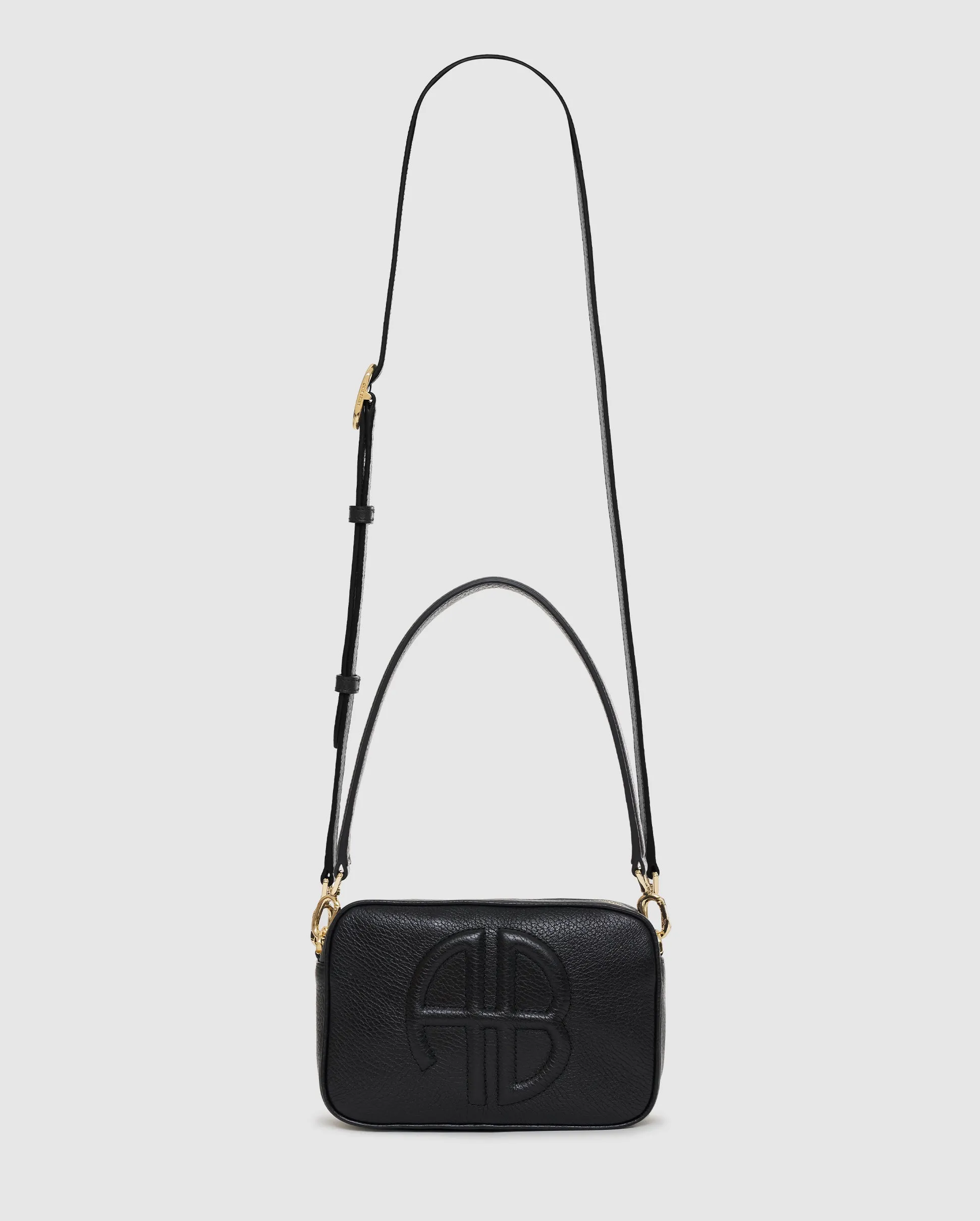 LILI BAG / BLACK PEBBLED