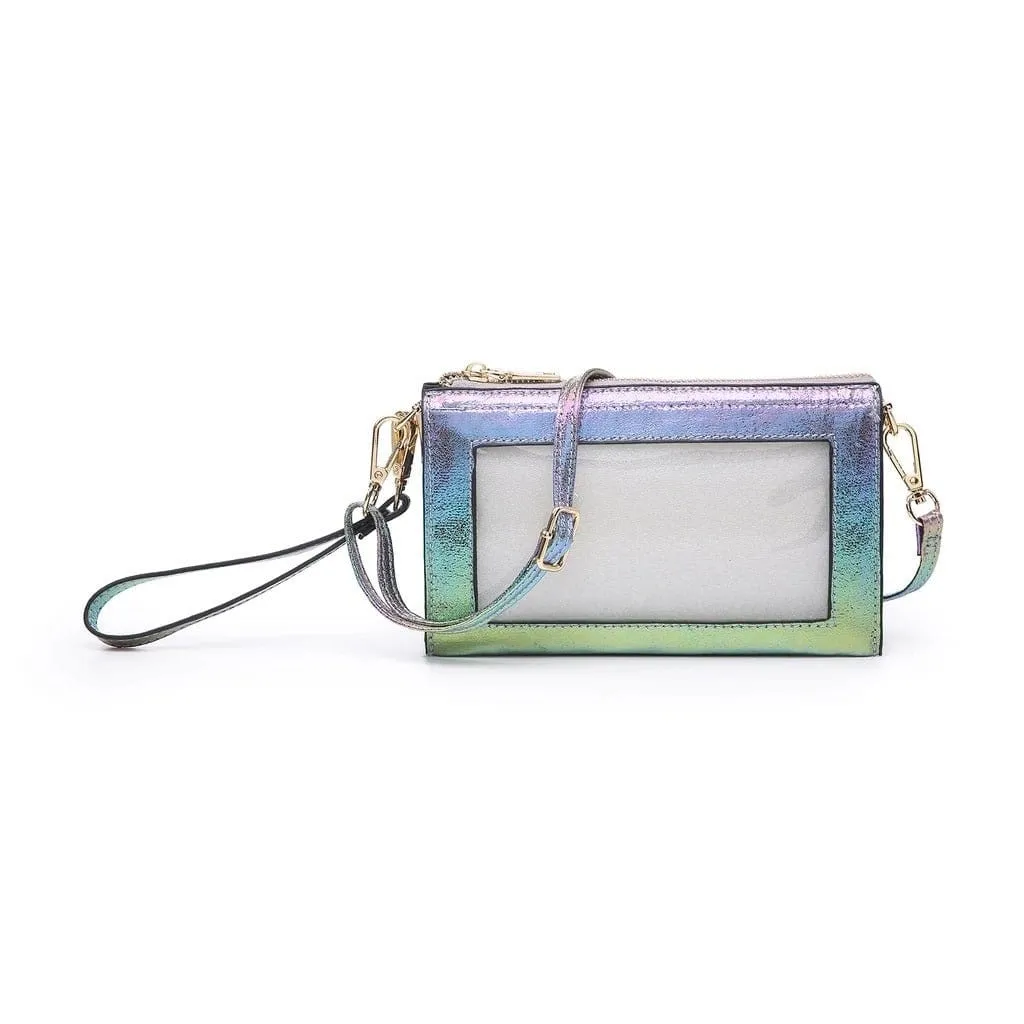 M2002 Three Compartments Crossbody w/Clear Phone Window