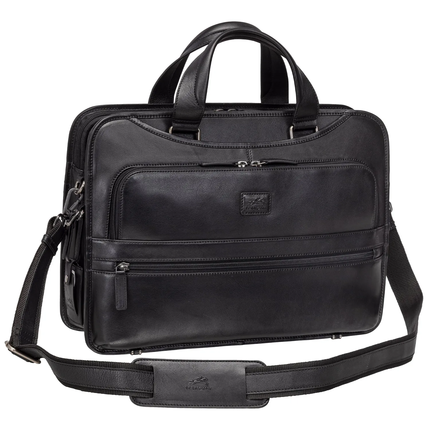 Mancini MILAN Triple Compartment Briefcase for 15.6” Laptop / Tablet