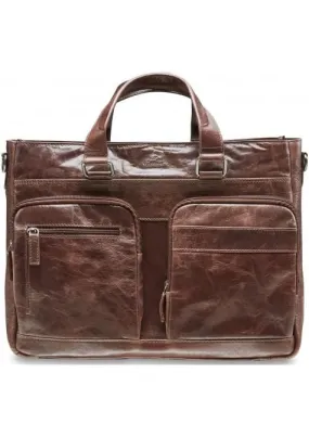 Mancini Single Compartment 15.6'' Laptop / Tablet Briefcase