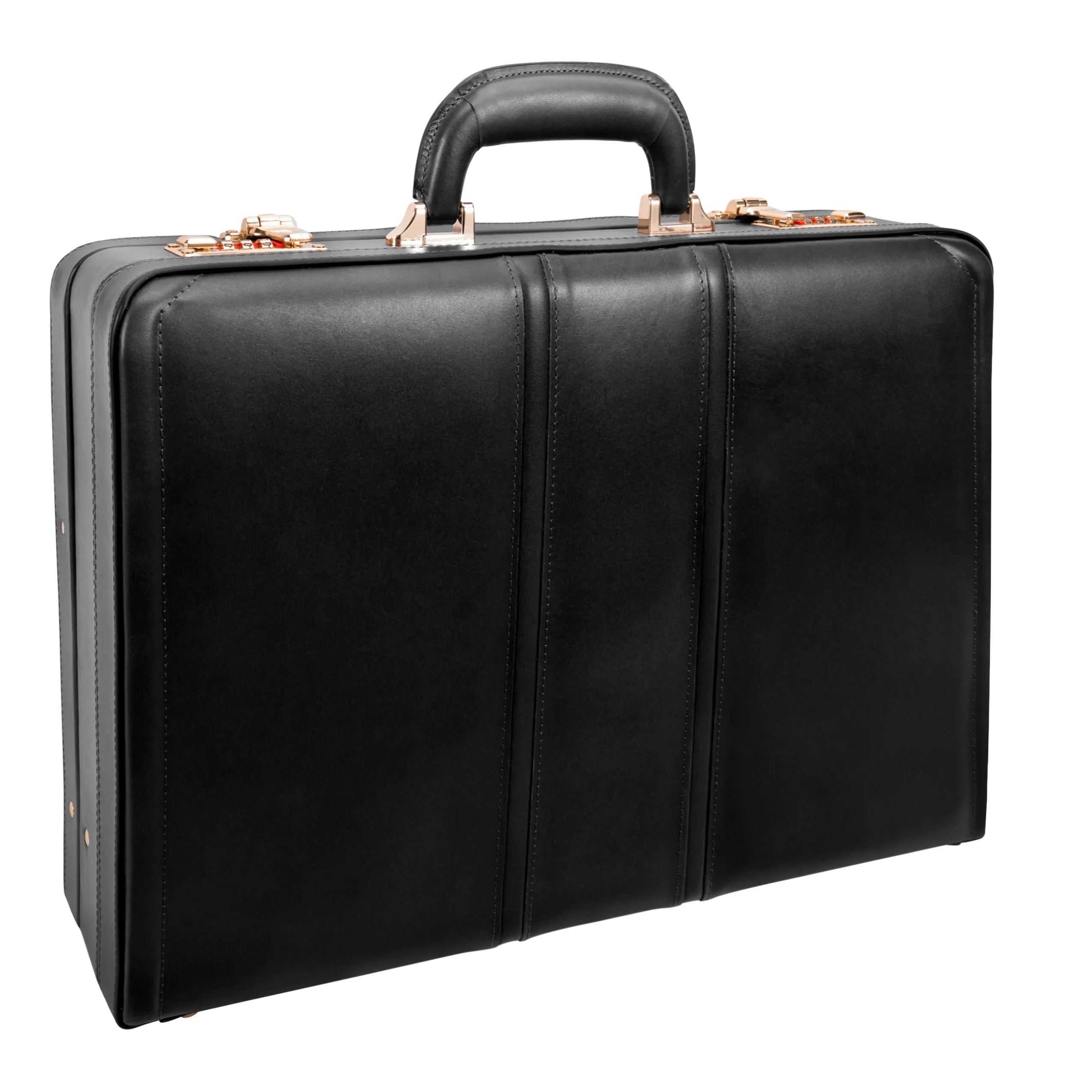 McKlein USA Coughlin Leather Expandable Attache Briefcase