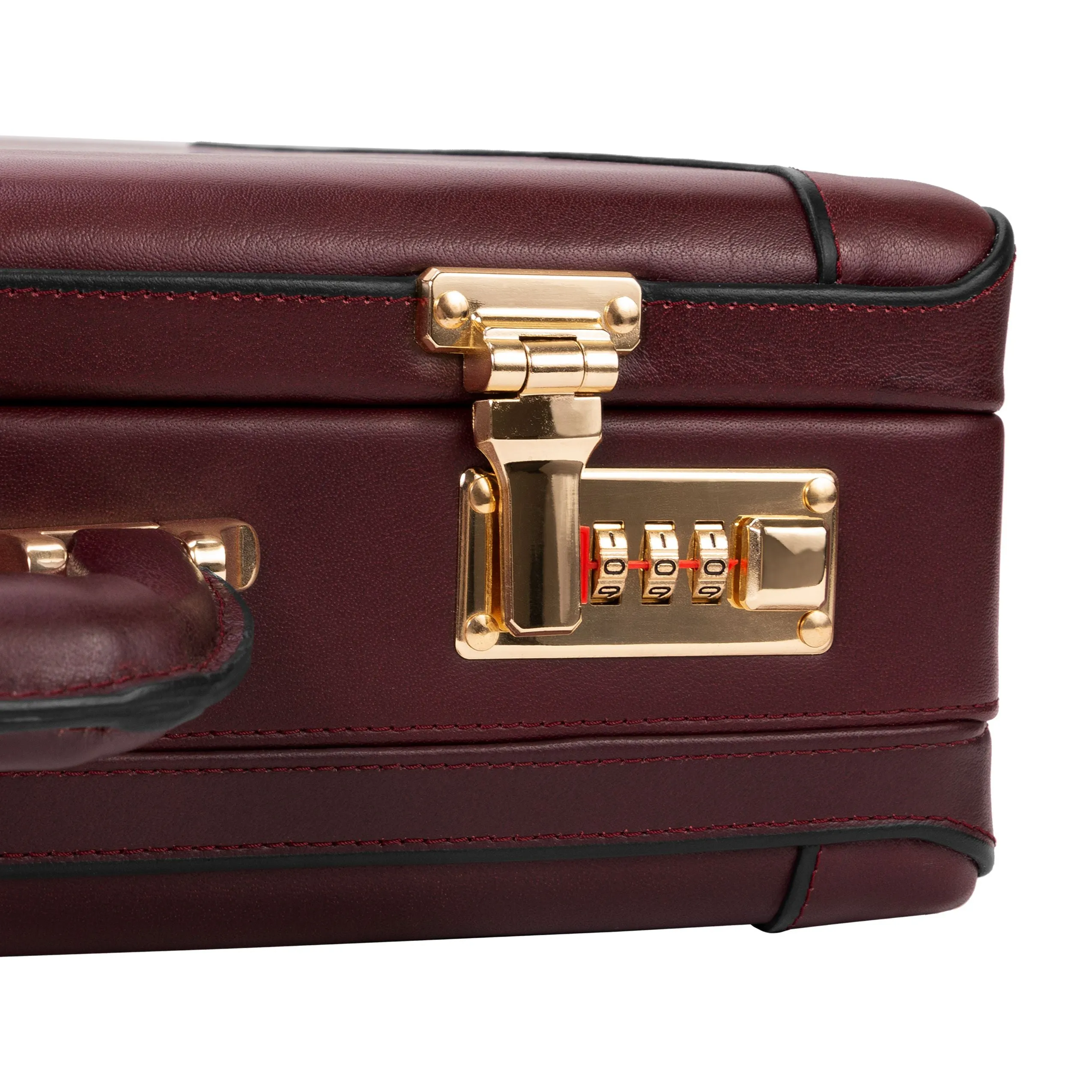 McKlein USA Coughlin Leather Expandable Attache Briefcase