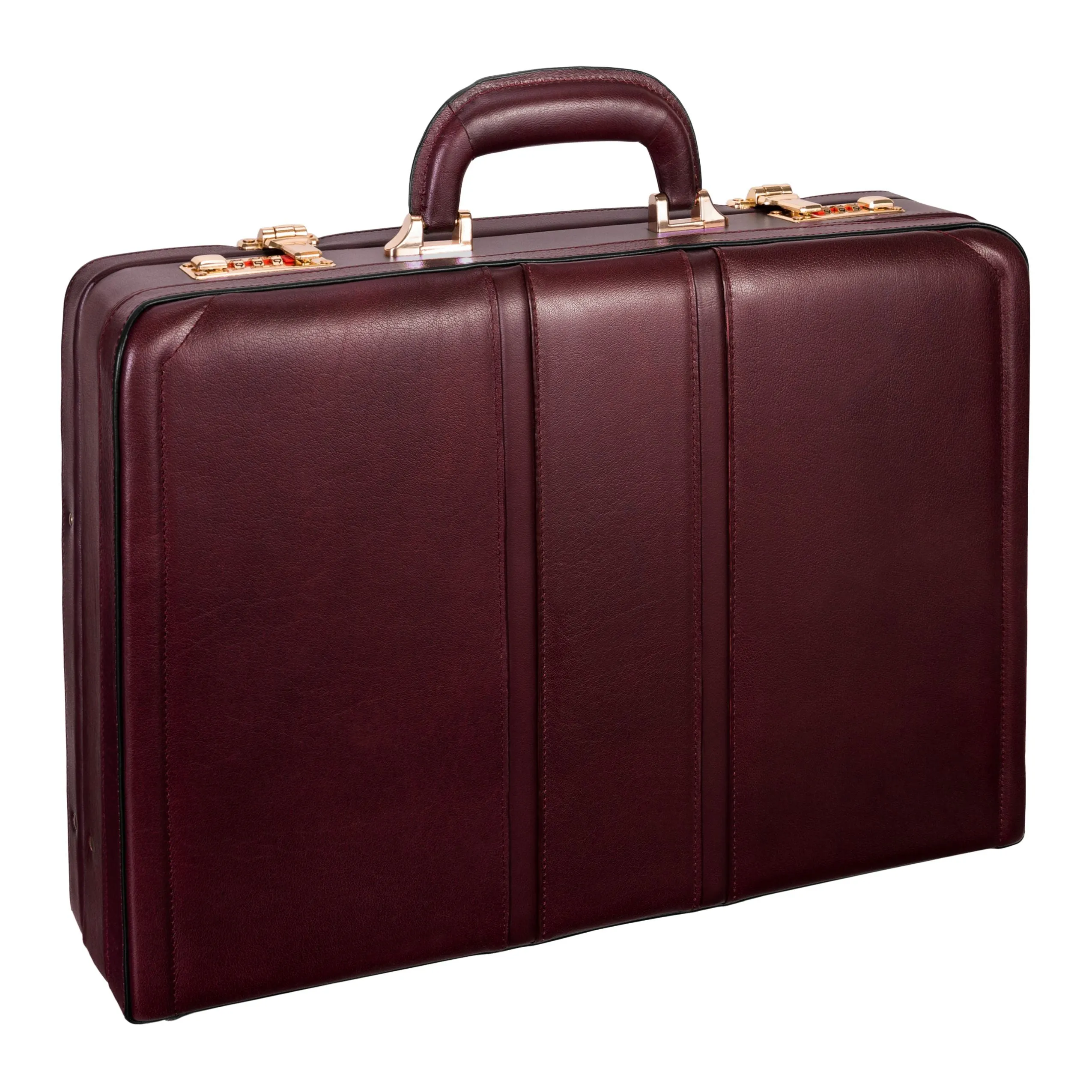 McKlein USA Coughlin Leather Expandable Attache Briefcase