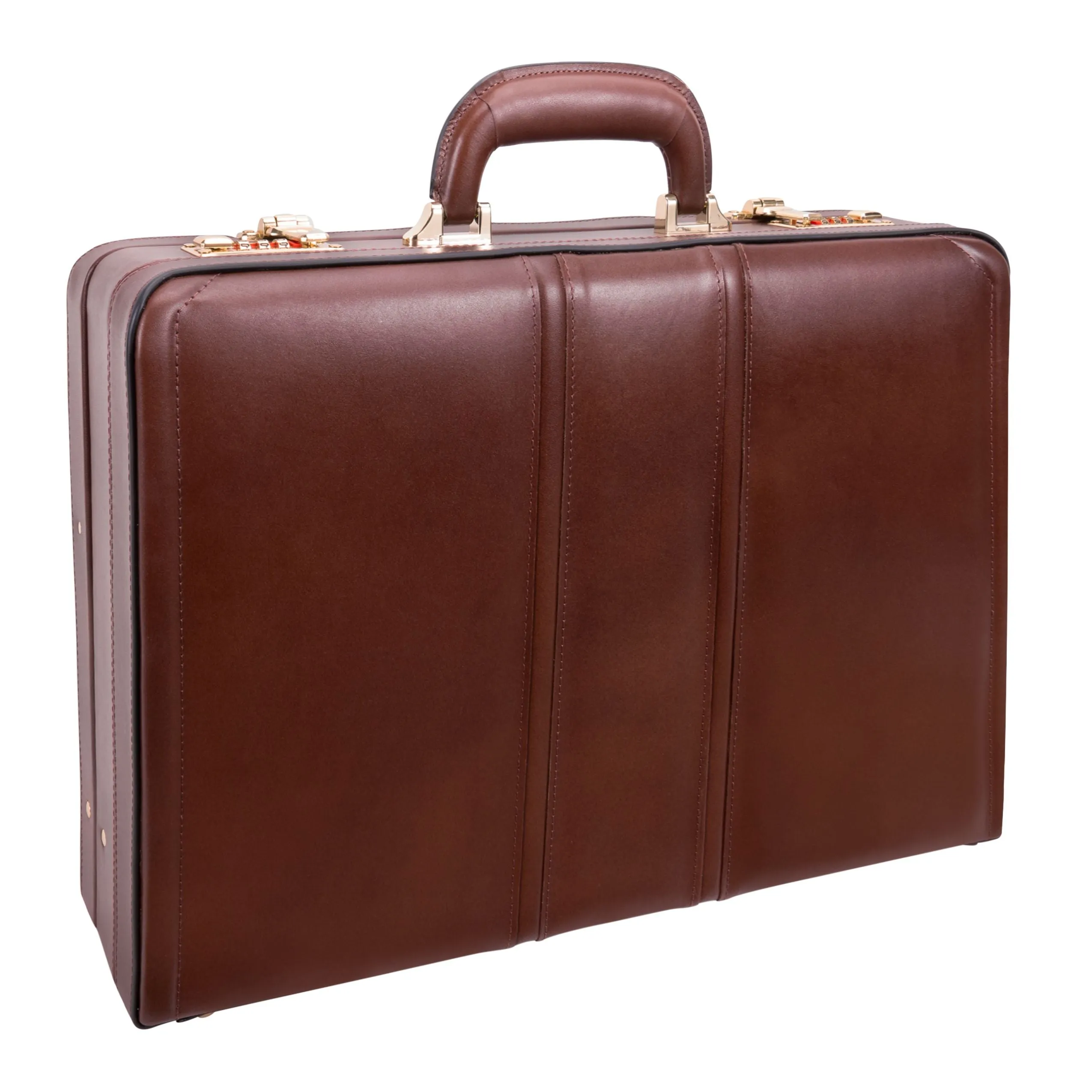 McKlein USA Coughlin Leather Expandable Attache Briefcase