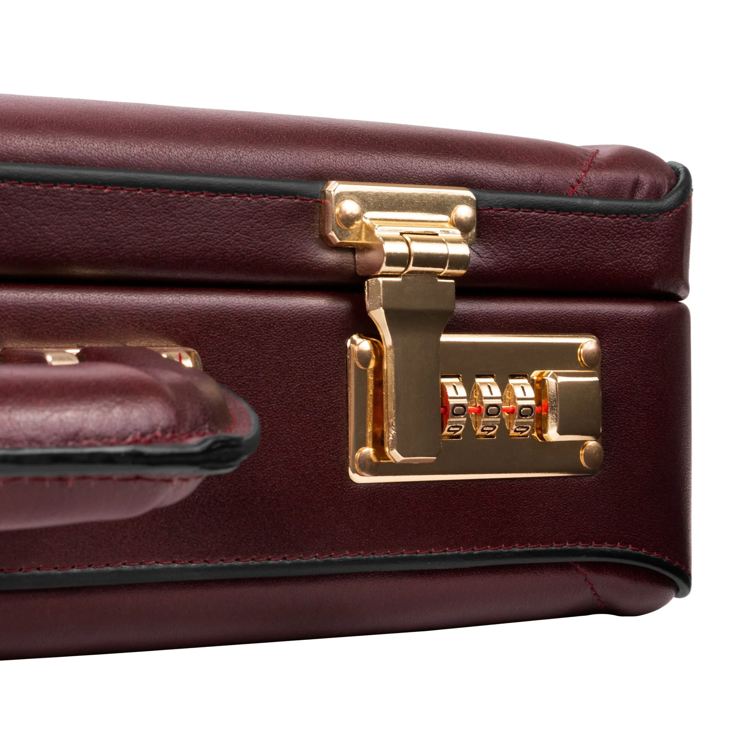 McKlein USA Daley Leather Attache Briefcase Assorted Colors