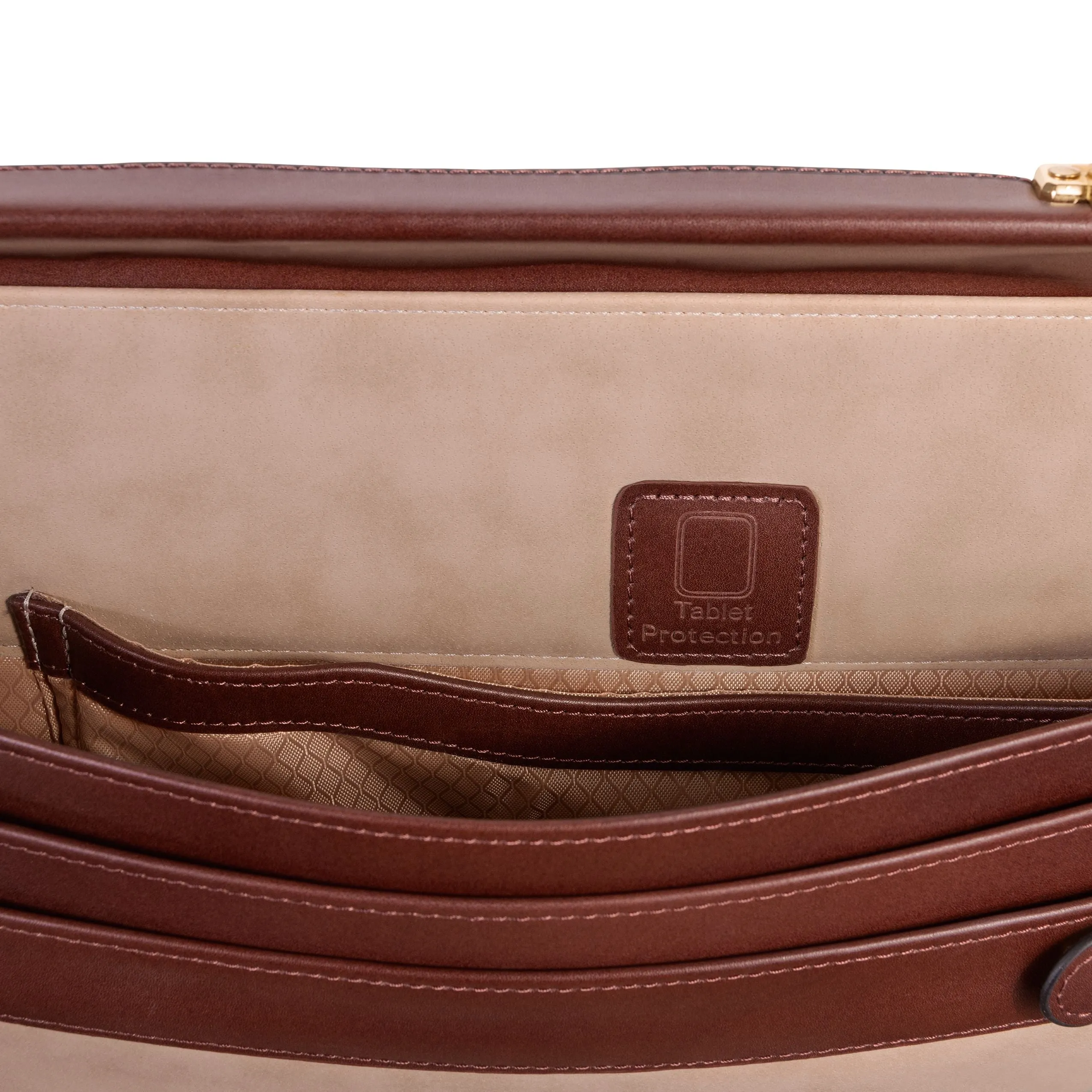 McKlein USA Daley Leather Attache Briefcase Assorted Colors