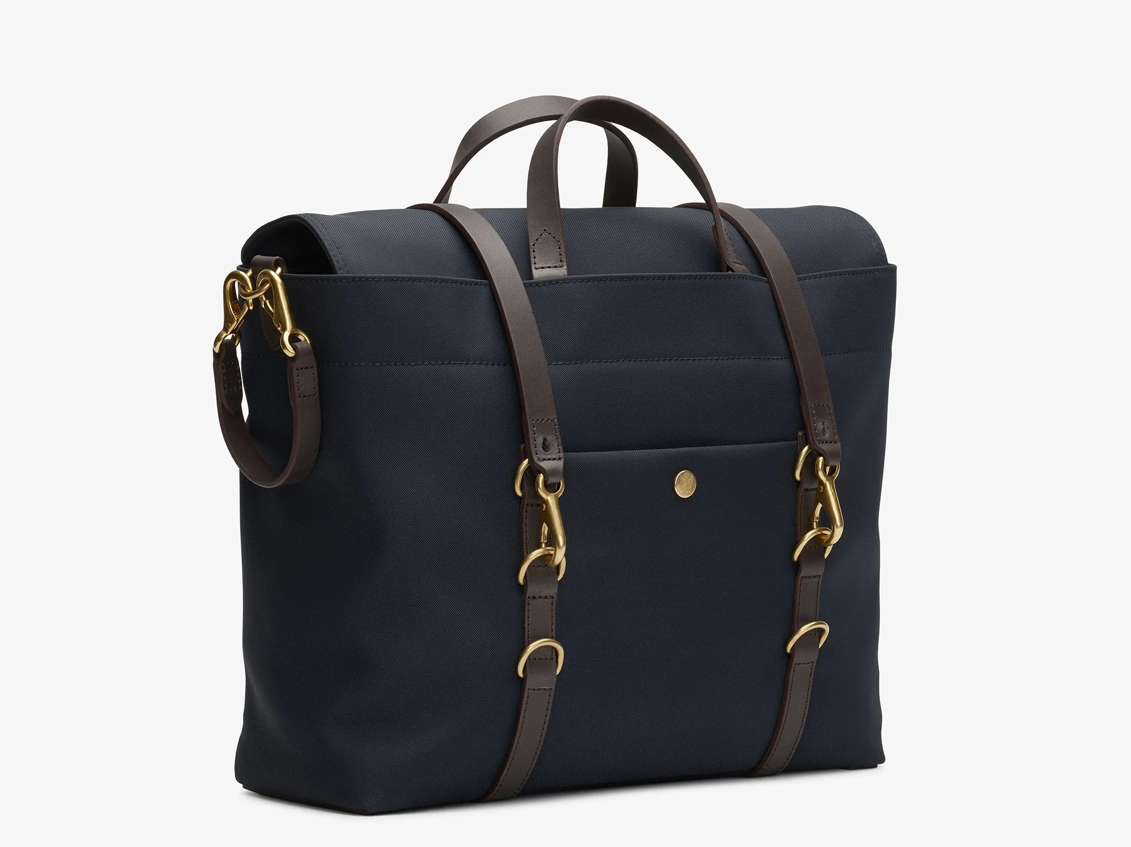 M/S Satchel – Navy/Dark Brown