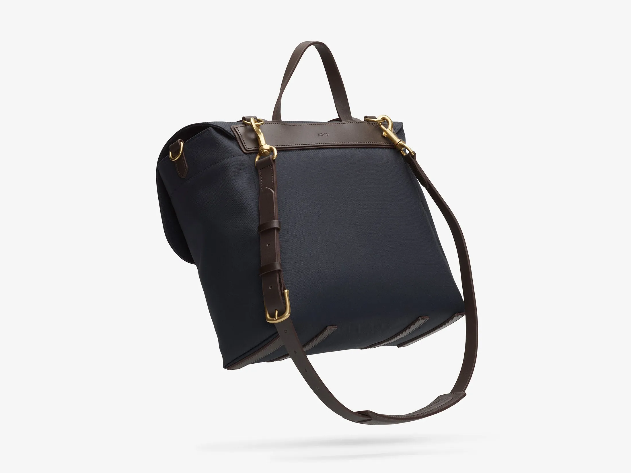 M/S Satchel – Navy/Dark Brown