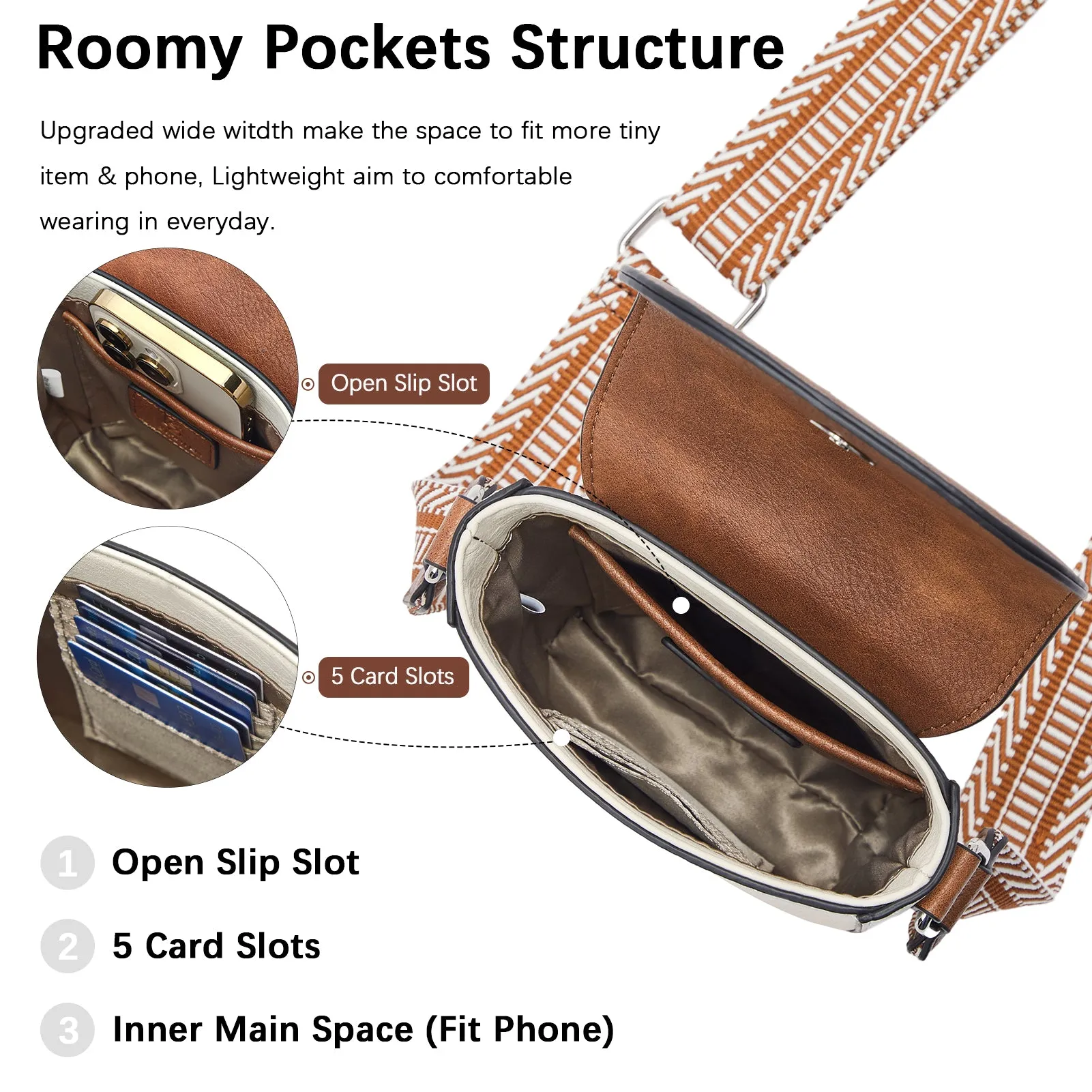 Phone Crossbody Bag - Magnetic Front Flap