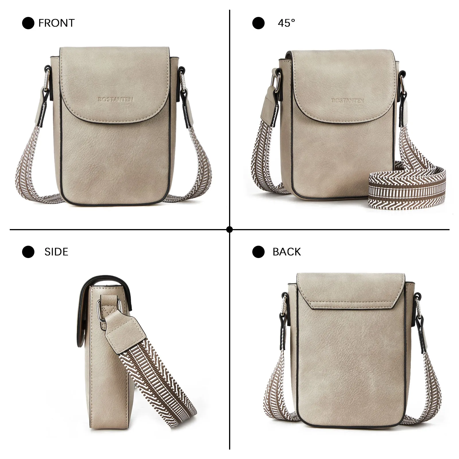 Phone Crossbody Bag - Magnetic Front Flap