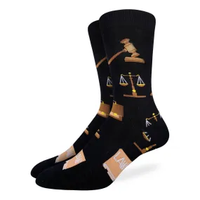 "Law" Crew Socks by Good Luck Sock