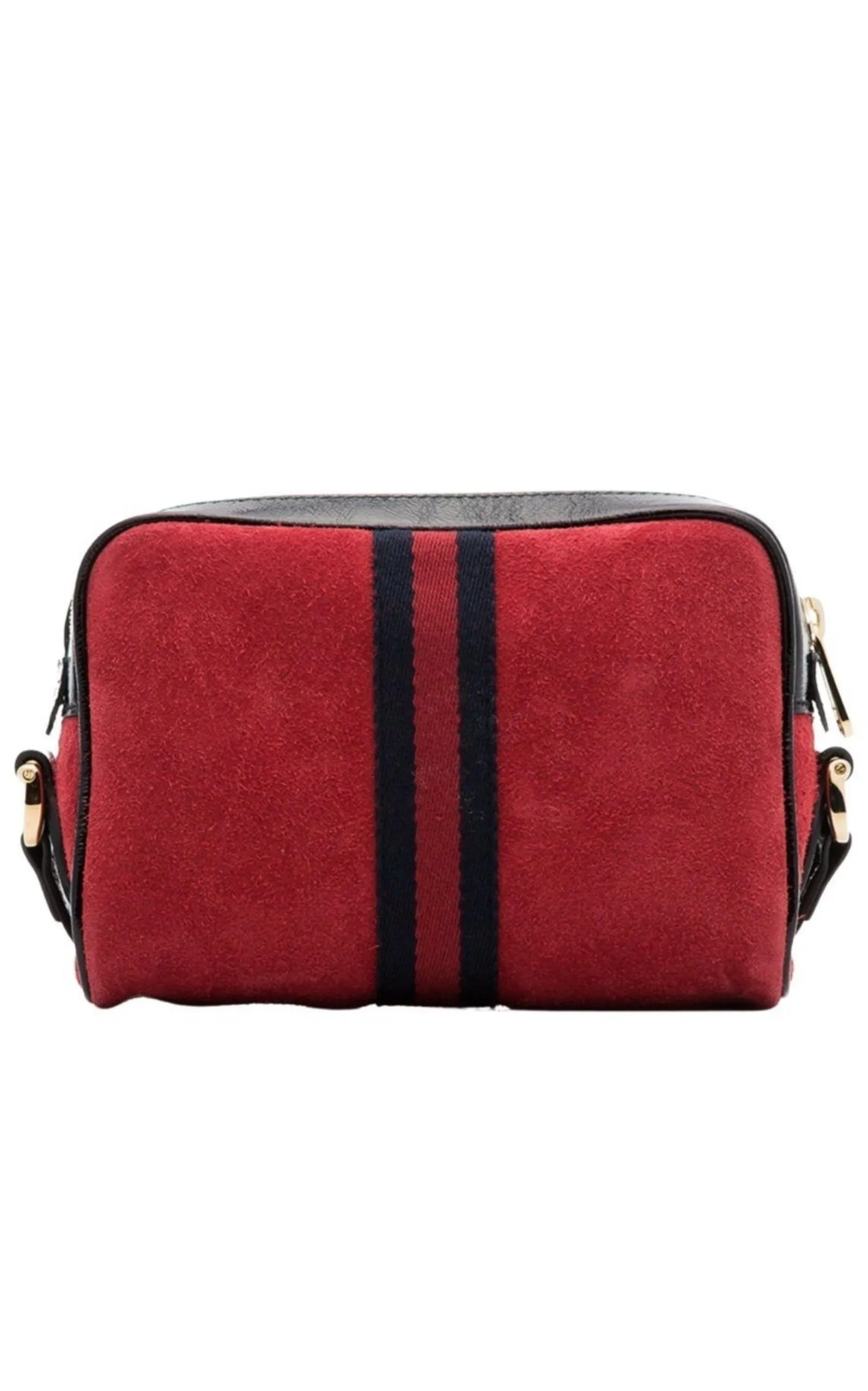 Red Ophidia Suede Mini Bag