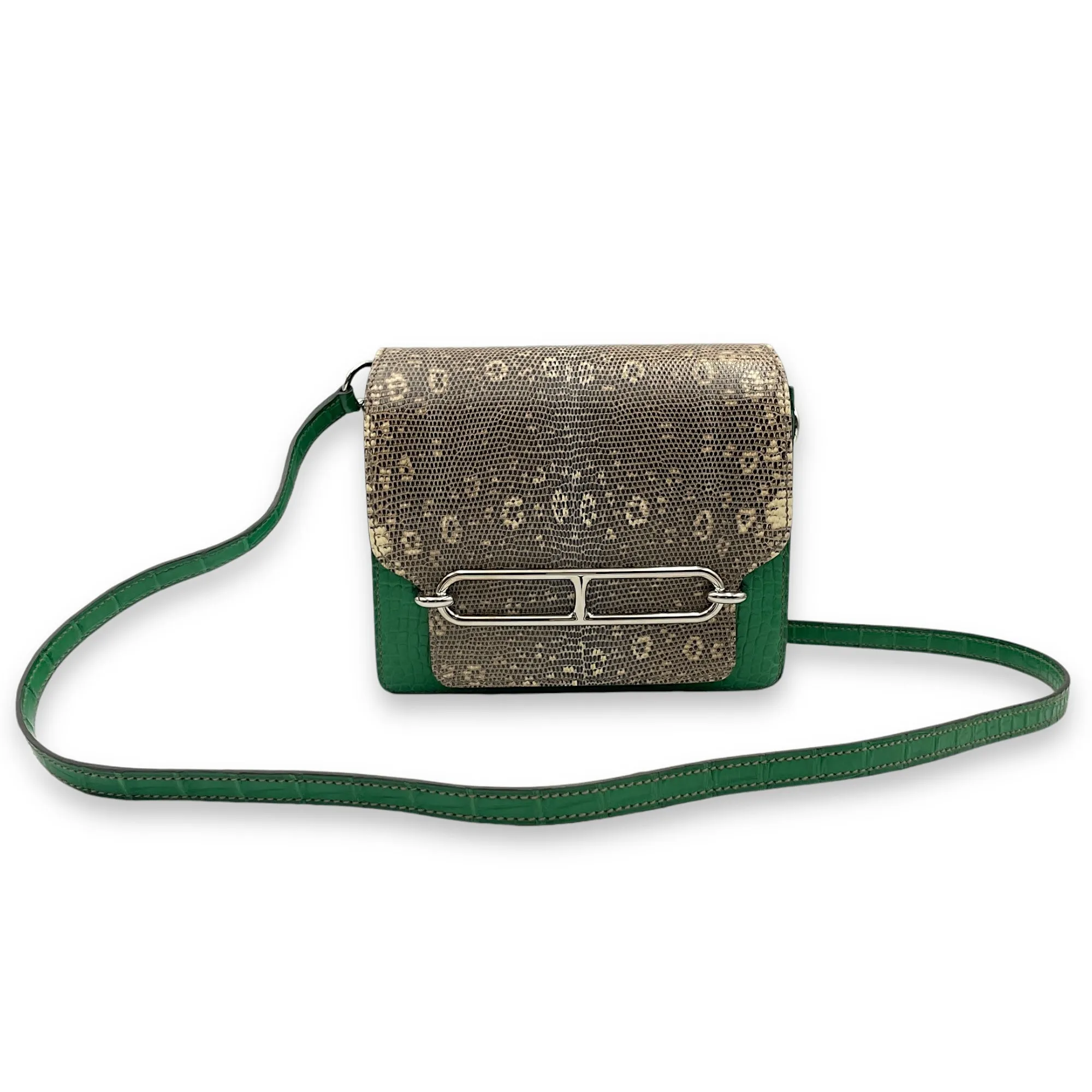 Roulis Touch Mini Ombre/Cactus in Lizard/Matte Alligator, Palladium hardware