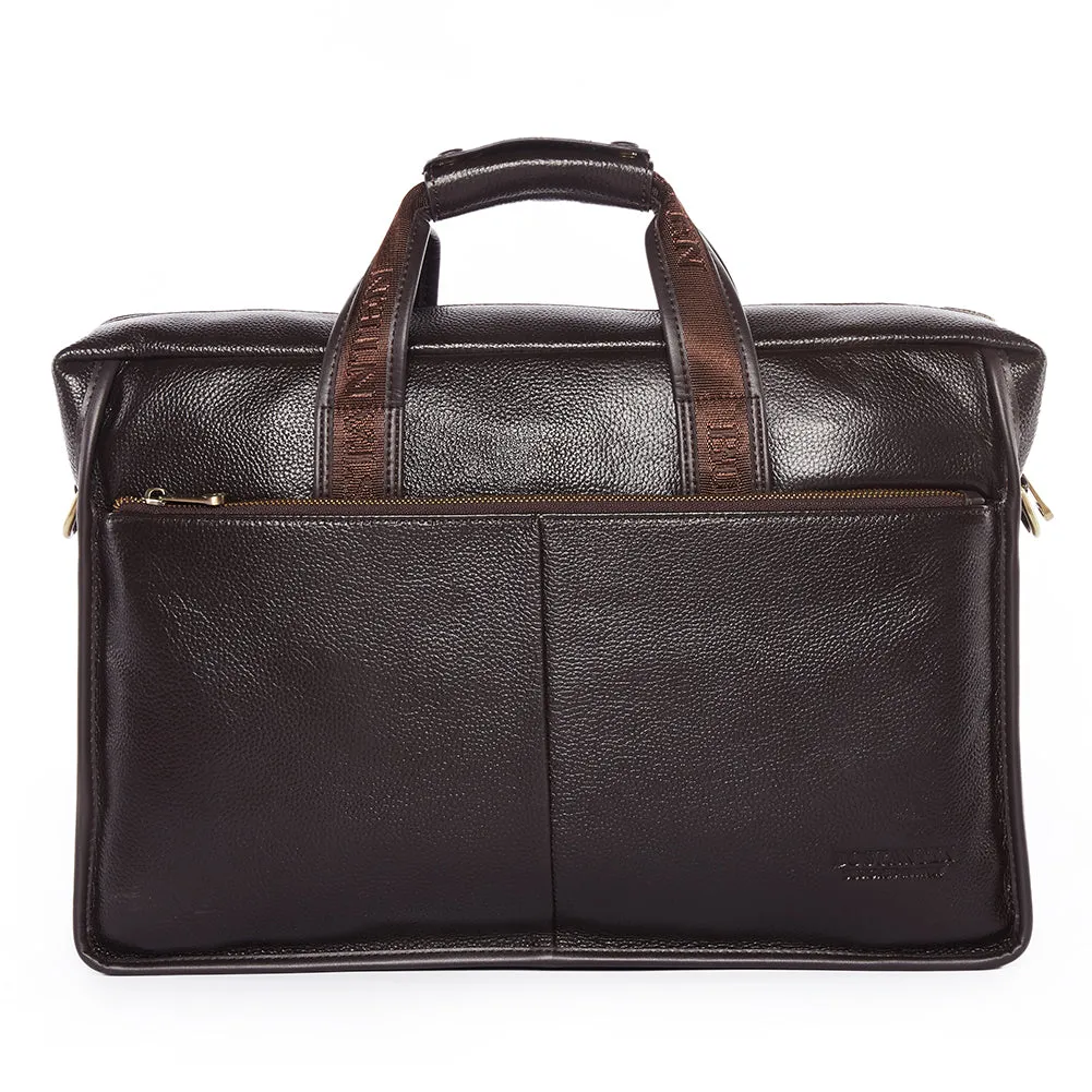 Royal Retro Leather Briefcase | 17' Laptop