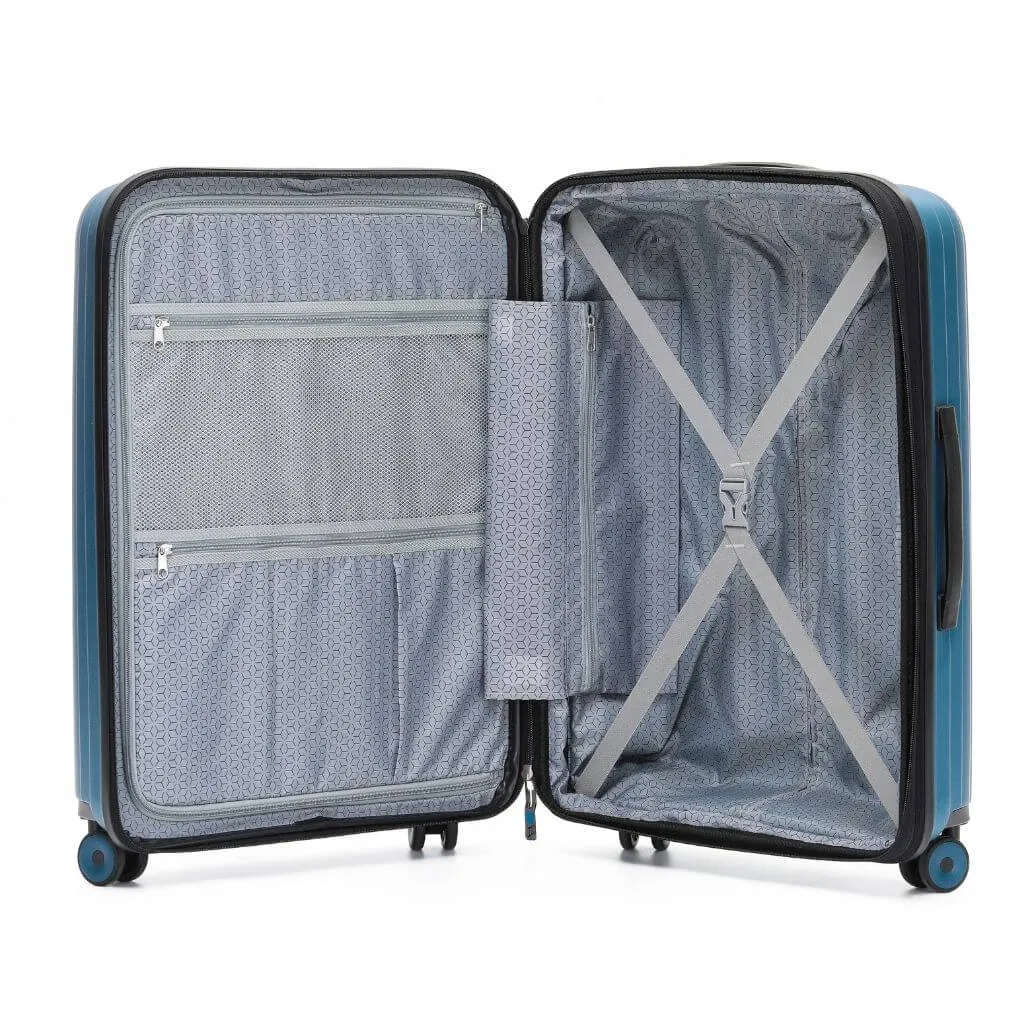 Tosca Eclipse Carry On 55cm Hardsided 2.3 kg Luggage - Blue