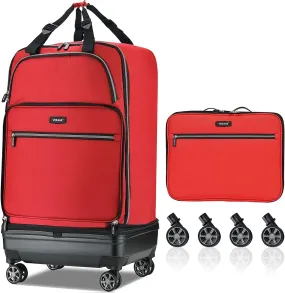 Verage Foldaway collapsible carry-on luggage removable spinner wheels