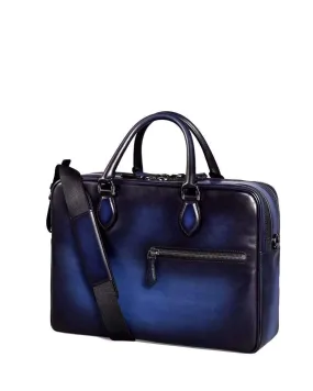 Vintage Smooth Cowhide Leather  Briefcases, Business Bags  And Laptop Computer Handbags